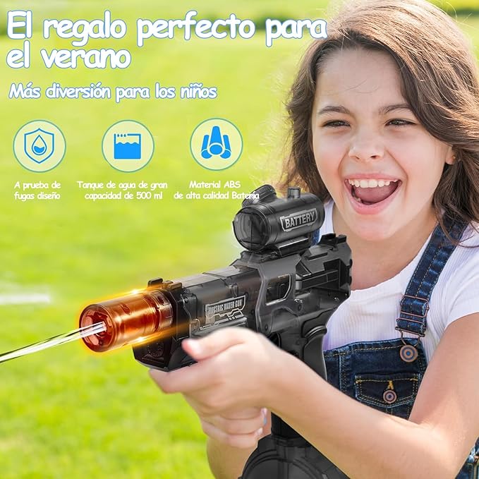 Pistola de Agua Eléctrica Recargable – Potencia y Diversión sin Límites