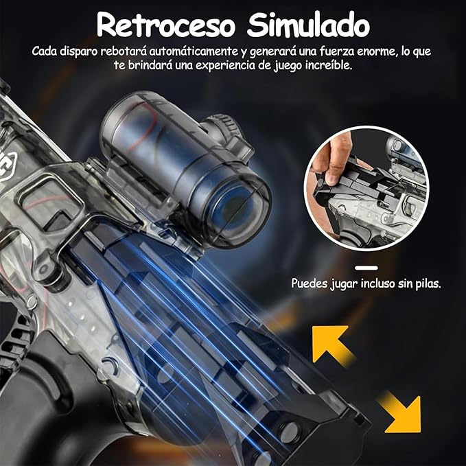 Pistola de Agua Eléctrica Recargable – Potencia y Diversión sin Límites